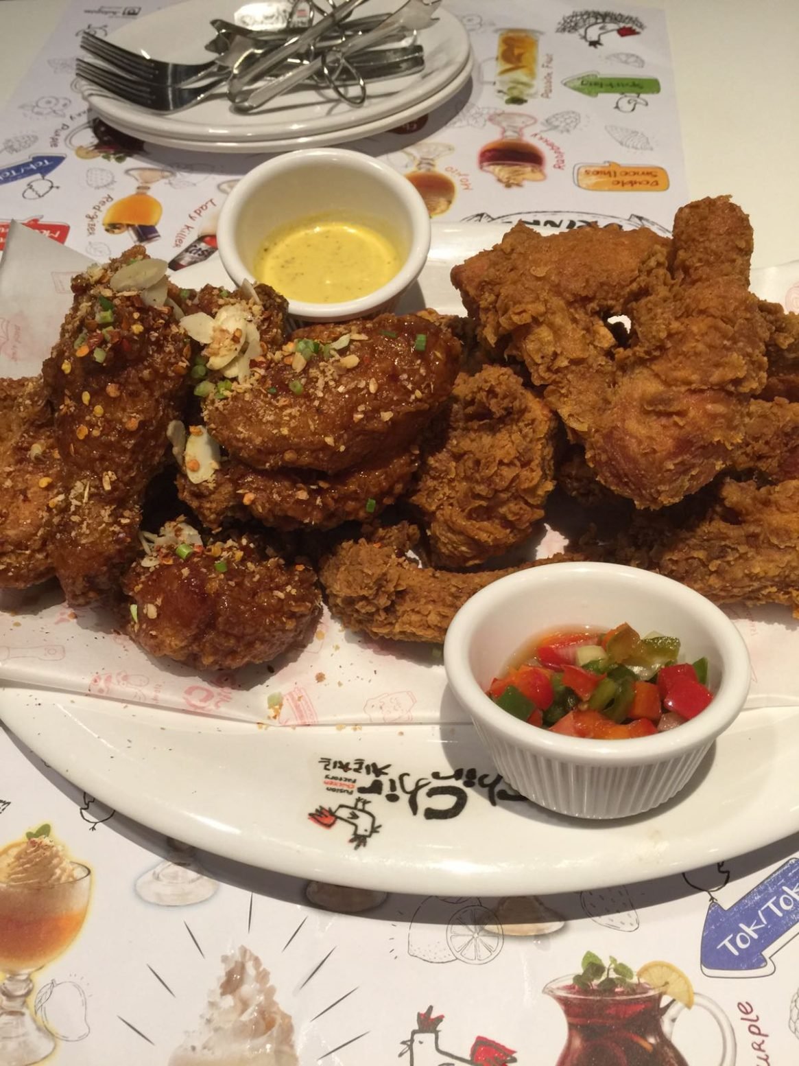 Crispy Fried Chicken香脆原味和香辣炸鸡