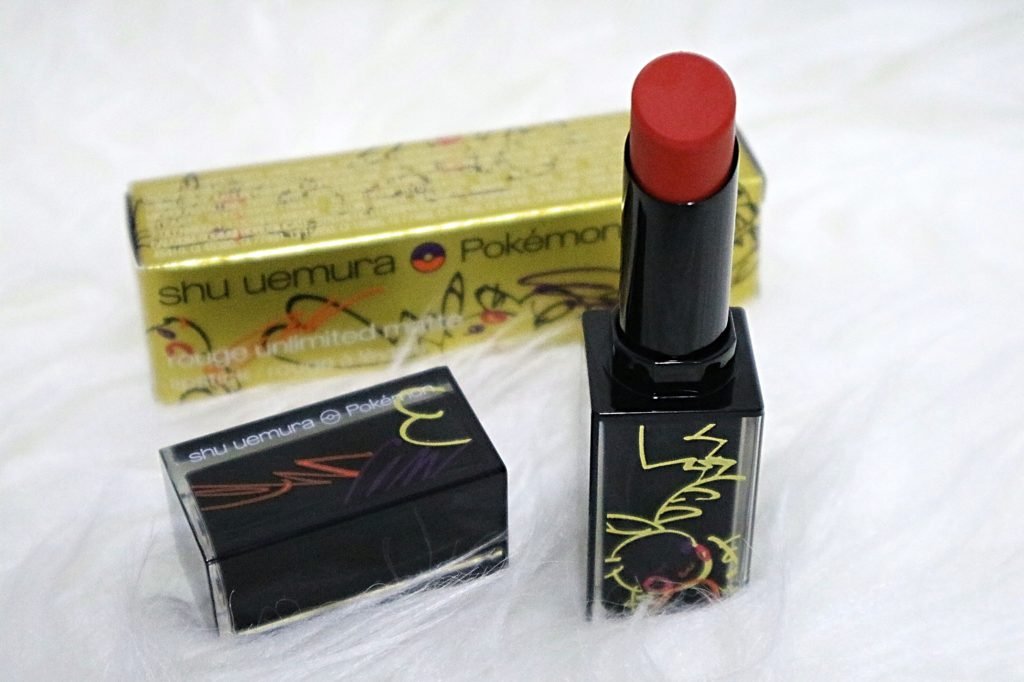 shu uemura rouge unlimited matte Scarlet Fire无色限粉雾保湿唇膏