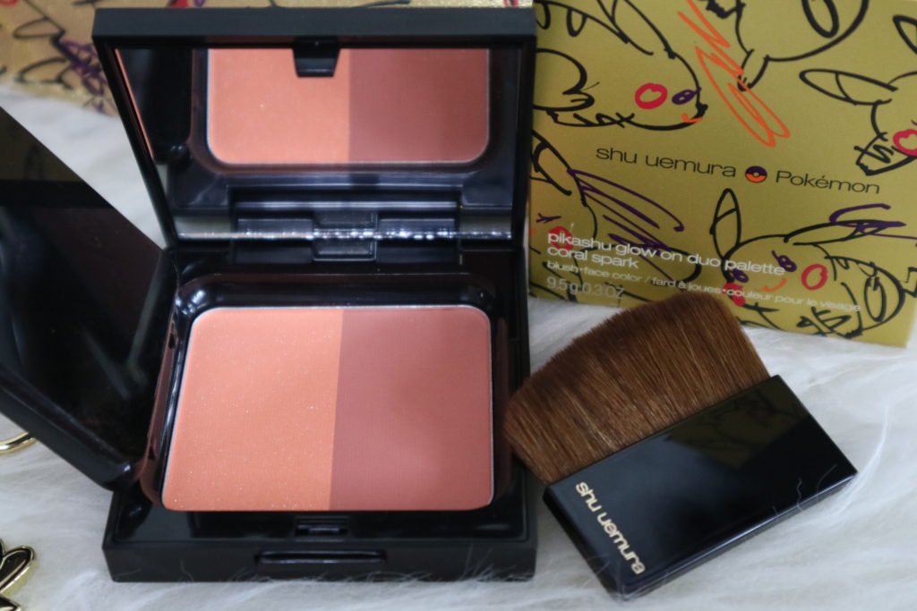 植村秀皮卡秀双色颊彩盘 (珊瑚光束) shu uemura pikashu glow on duo palette (coral spark)