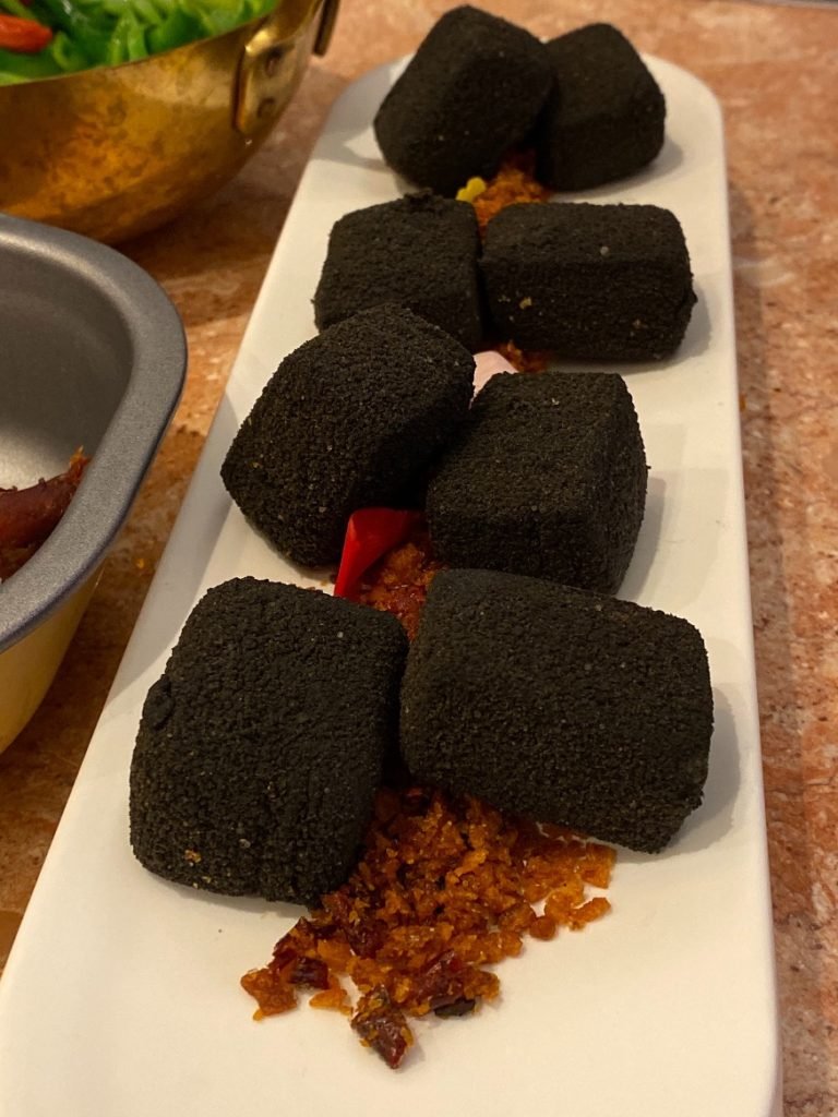 Crispy Charcoal Tofu 黑方豆腐 - 唐宫小聚